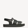 Schuhe^By Malene Birger Kleva Ledersandalen Black